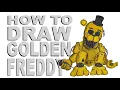 How to draw Golden Freddy FNAF