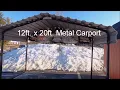 Lowes Arrow 12ft x 20ft Charcoal Metal Carport