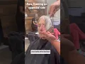 Face framing layers on opposite side