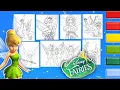 Speed Coloring Disney Fairies Tinkerbell Coloring Pages Glitter Colors