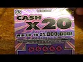 NY Lottery X Cash Series Scratch-off Tickets with Second Chance Drawing 2023