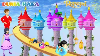Download Wah Menara Kembar Tinggi Yuta Mio Warna Warni 😱 | Rapunzel Potong Rambut Sakura School Simulator MP3