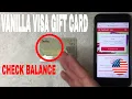 How To Check Vanilla Visa Gift Card Balance