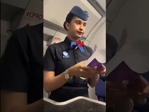 This Air Hostess Uses a Secret Ninja Trick 90% of People Don’t Know!  #shorts