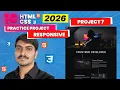Responsive - Service Page HTML CSS 10 Practice Projects Responsive Series 2026
