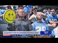 AI robot fans promoting new film seen at Chargers-Dolphins game