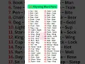 50 Rhyming Word Pairs
