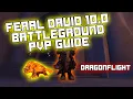 Feral Druid Dragonflight Battleground PVP Guide Gear Stats Rotation Talents more Patch 10 0