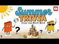 Summer Trivia Quiz Game Season Themed Brain Break from the Word Nerd