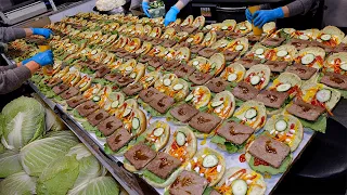 2,500원 햄버거 팔아서 억대매출?! 하루 1,000개 완판 가성비 끝판왕 시장 햄버거 Unique Korean Handmade Burger l Korean street food