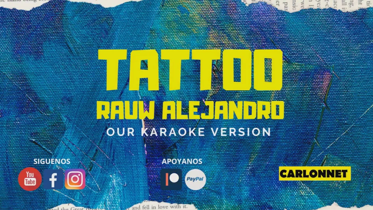 Tattoo - Rauw Alejandro (Karaoke)