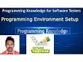 Tutorial 2 Programming Environment Setup Programming Knowledge for Software Testers