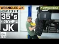 How To Fit 35 Tires on Your Jeep Wrangler JK Jeep Gets 3 Teraflex Lift and 35 s Installed