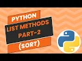 List Methods in Python-Part-2 - sort Python Tutorial in Tamil for Beginners