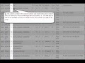 How to read the schedule grid
