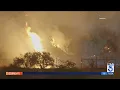 Soto Fire threatens homes elementary school in Santa Clarita