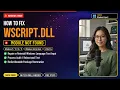 wscript dll Missing Fix Scripting Errors