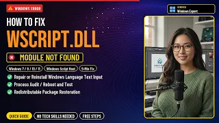 wscript dll Missing Fix Scripting Errors