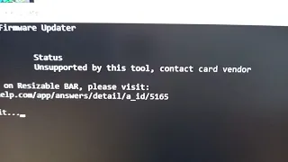 NVIDIA Resizable BAR Firmware Update Tool with HP TG01 dont work