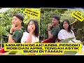 Lagu Momen Kocak! Arbil Pergoki Robi dan April Tengah Asyik 'Bucin' di Taman
