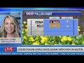 Outlook for cedar pollen levels in Austin area