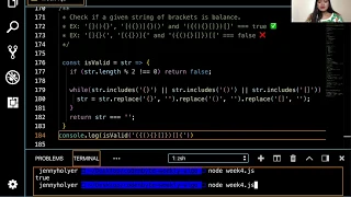 Valid Parentheses Algorithm in JavaScript