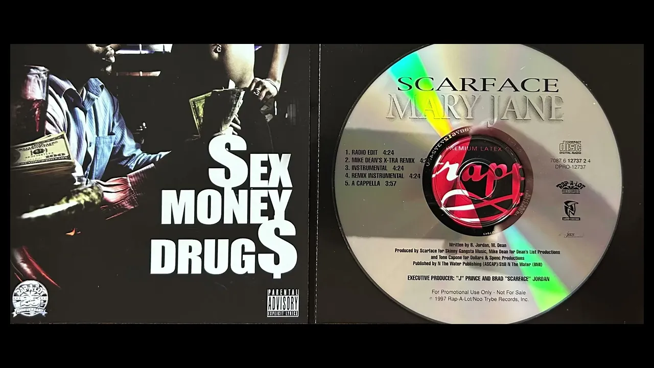 Scarface (1. MARY JANE - RADIO EDIT)(1997 Rap-A-Lot Promo CD Single)(Geto Boys)(Mike Dean) Willie D Scarface (1. MARY JANE - RADIO EDIT)(1997 Rap-A-Lot Promo CD Single)(Geto Boys)(Mike Dean) Willie D