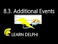 Learn Delphi Programming Unit 8 3 Exploring an Object s Additional Events