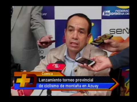 Lanzamiento torneo provincial de ciclismo de montaña en Azuay
