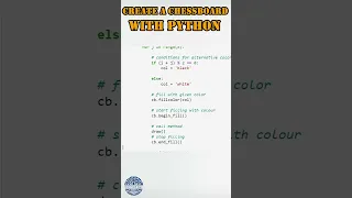 Learn to create chessboard with python Python for beginners