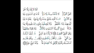 القارئ سعود الشريم سورة البقرة من الآية 255 إلى الآية 256 