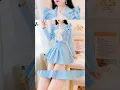 Lagu choose your  korean blue dress 💙❤️‍🔥✨️ #shorts #trending #viral #korean #dress #outfit #grwm #new #