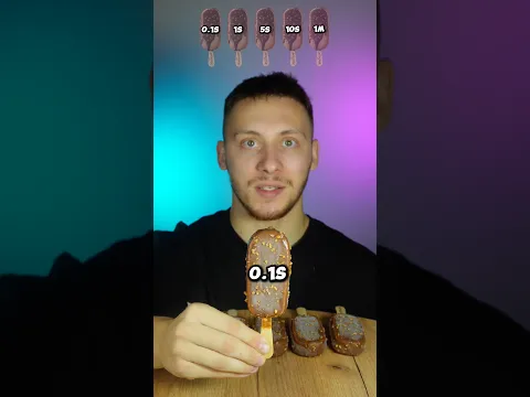 ASMR:ICE CREAM 0.1s VS 1m MUKBANG #mukbang
