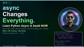 Python Async Await Explained in 10 Minutes asyncio Event Loop Tasks Ep 18