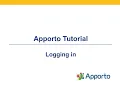 Student Tutorial Logging in to Apporto