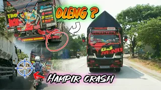 viral truk dj mino stut jam mepet oleng dan hampir crash