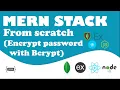encrypt password using bcrypt - mongodb express react node js