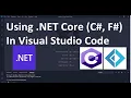 Using NET Core C and F in Visual Studio Code ASP NET Core in Visual Studio Code NET-VSCODE