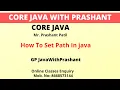 How to Set Path in Java Windows 10 7 HINDI GP Java with prashant