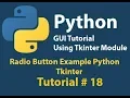Python GUI Radio Button Example Using Python Tkinter Tutorial 18