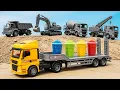 Magic Colors for Toy Construction Trucks More Nursery Rhymes Kids Songs - Melody Kids Tv