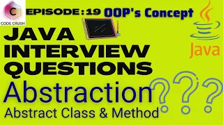 Java Interview Questions Abstraction In Java Abstract Class In Java Abstract Method