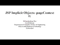 JSP Implicit Objects pageContext