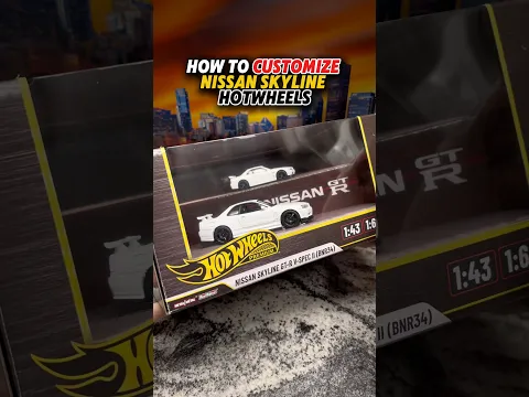 How to customize Nissan skyline r34 Hotwheels #hotwheels #nissanskyline #r34