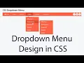 Multilevel Dropdown Menu Design in HTML5 CSS3 - Bangla Tutorial