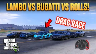 Indian Supercars Race – "GTA 5 Supercar Drag Race: Lamborghini vs Bugatti vs Rolls Royce!" RG Plays