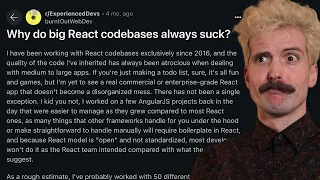 React Doesn t Scale
