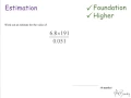 Estimation Foundation and Higher GCSE JaggersMaths