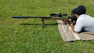 Suppressed 50BMG Armalite AR-50 with AAC Cyclops