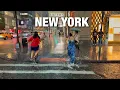 New York City LIVE Manhattan Heavy Rain Thunderstorms Flood Flash on Thursday August 20 2026